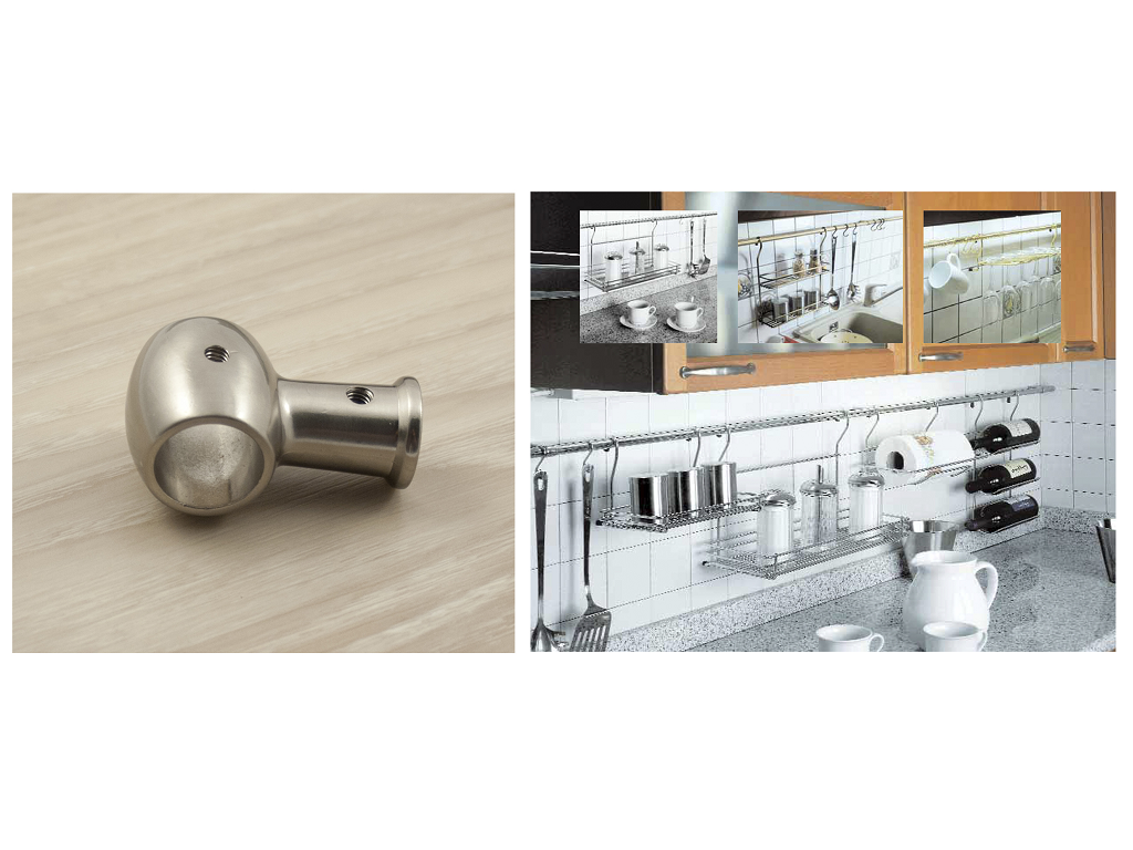 PORTATUBO IN STILE CLASSICO PER TUBO TONDO DIAMETRO 16 mm. prodotto da MANART - immagine 3